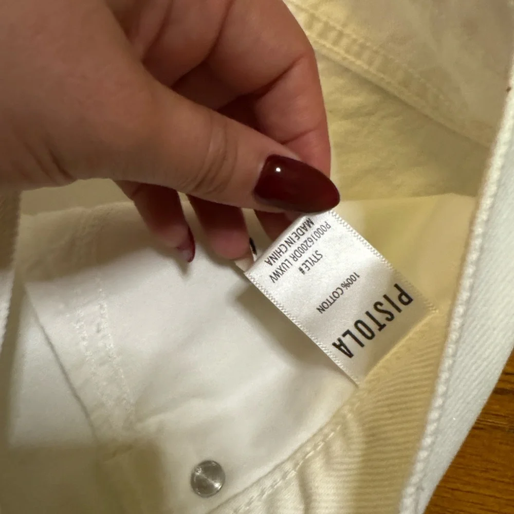 Pistola Lexi Mid Rise Bowed Straight Leg Jeans - Picture 7 of 13